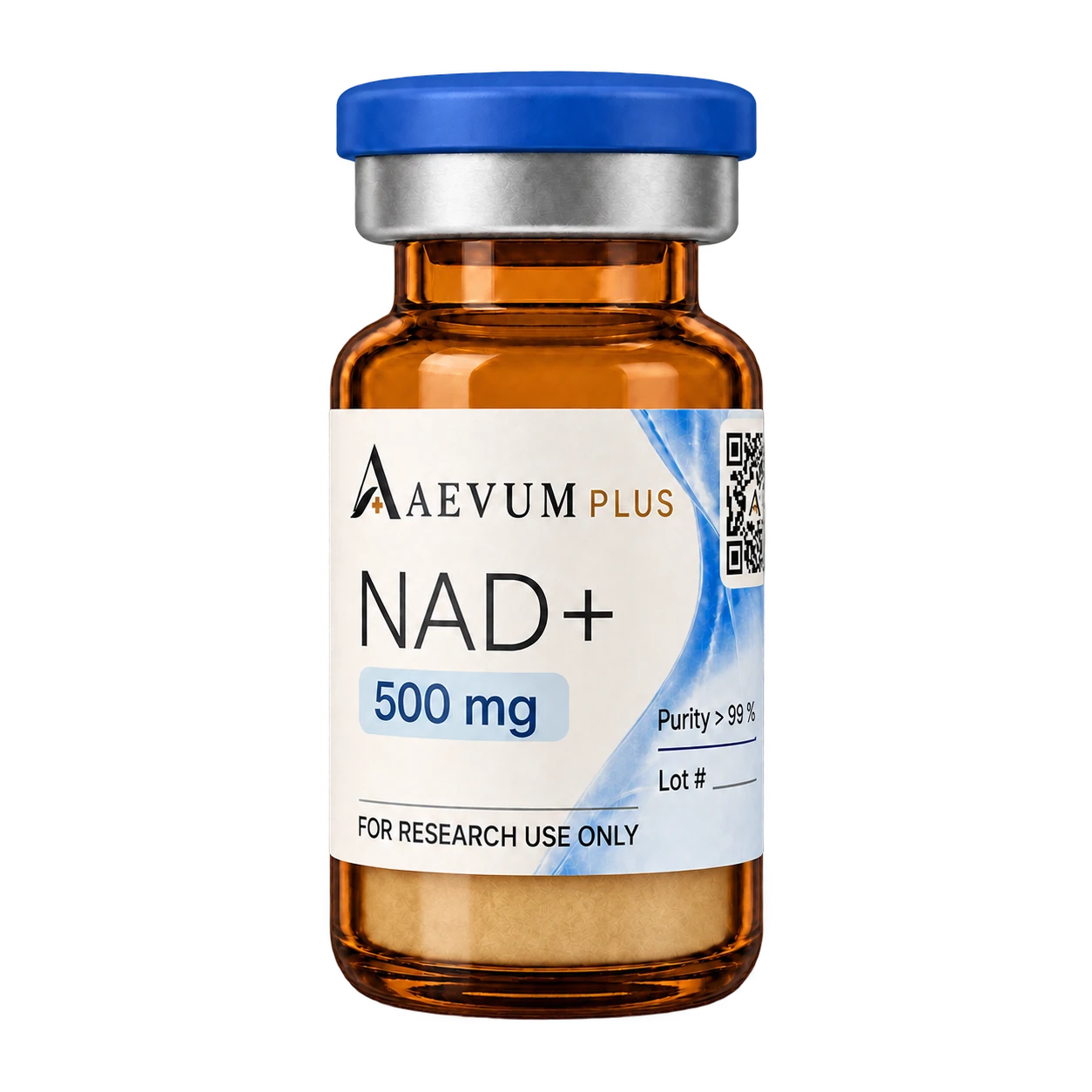 NAD+ 500mg lyophilized research vial, Aevum Plus research material